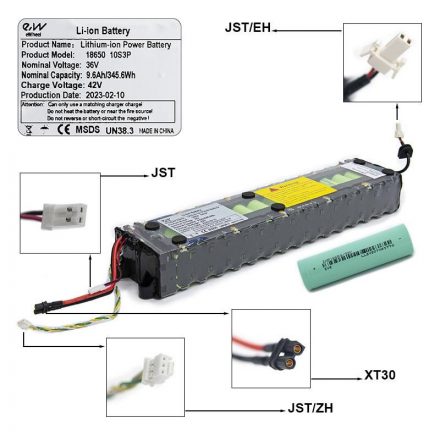 36 V 9.6 A/H Battery for XIAOMI M365/1S/ESSENTIAL/MI3 